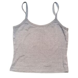 3/$25 Vintage Real Clothes Women's Small Gray Cropped Tank‎ Top